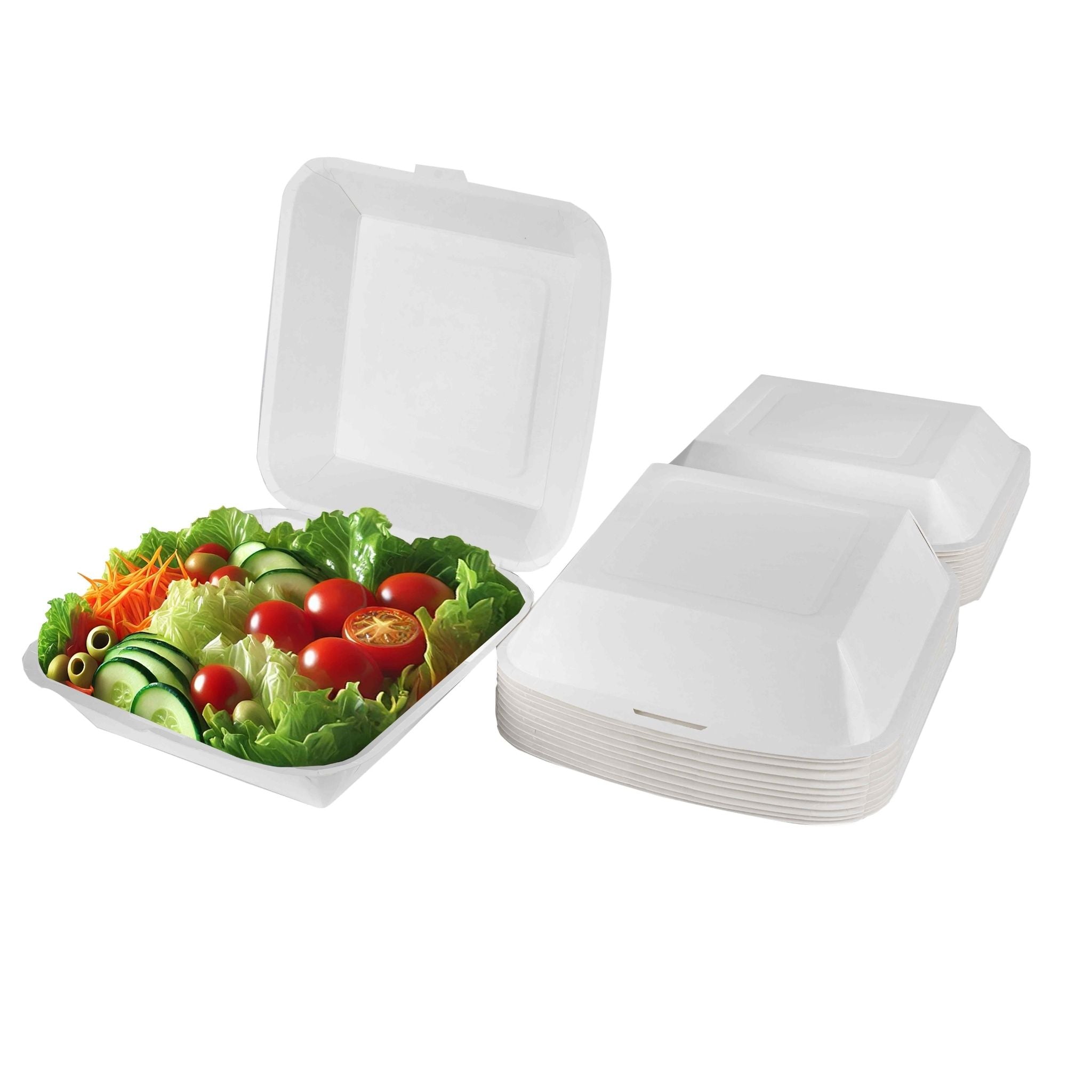 White Hinged Containers 9 X 9 X 3 200 Case Simple Pack Usa white-hinged-containers-9-x-9-x-3-200-case-simple-pack-usa