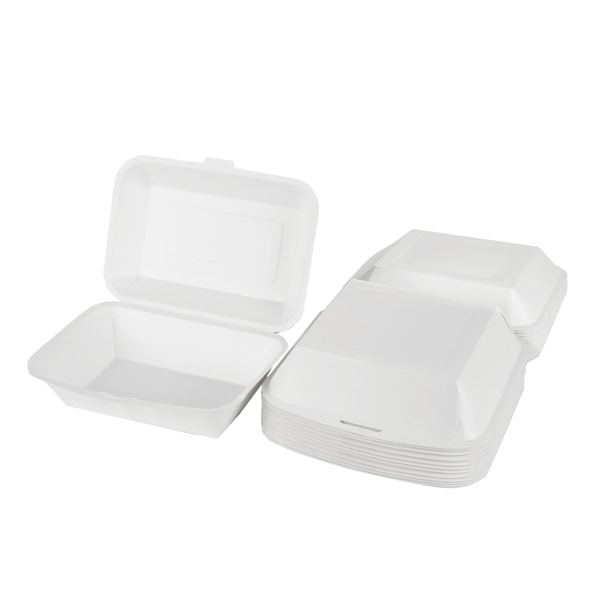 White Hinged Containers - 9